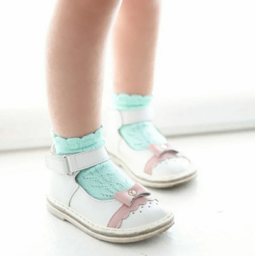 NWT Neman Girl Mary Jane Genuine Leather Shoes "Pretty Bow"